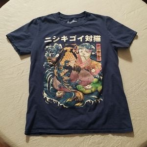 Threadless The Cat and the Koi T-Shirt